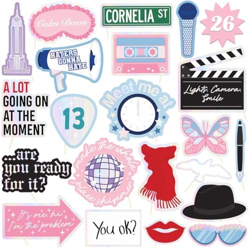 Xo Fetti Party Era Photo Props - 26 Count