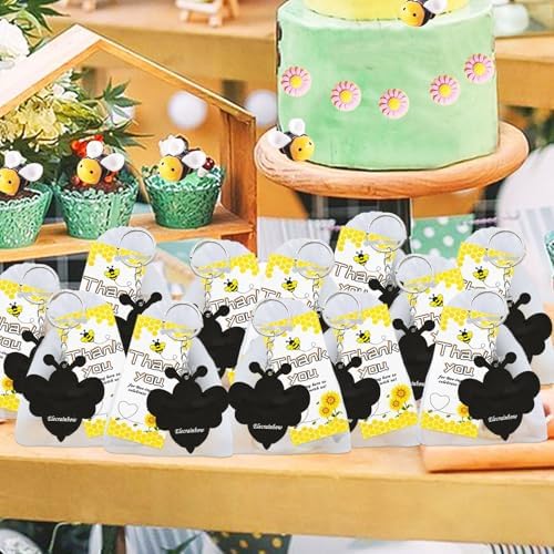 6 Pack Cute Bee Keyring Party Favors
