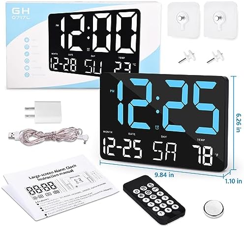 Amgico Digital Alarm Clock with Temperature and Auto Dimming