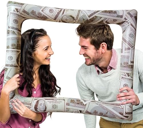 Money Party Inflatable Photo Booth Frame with Props