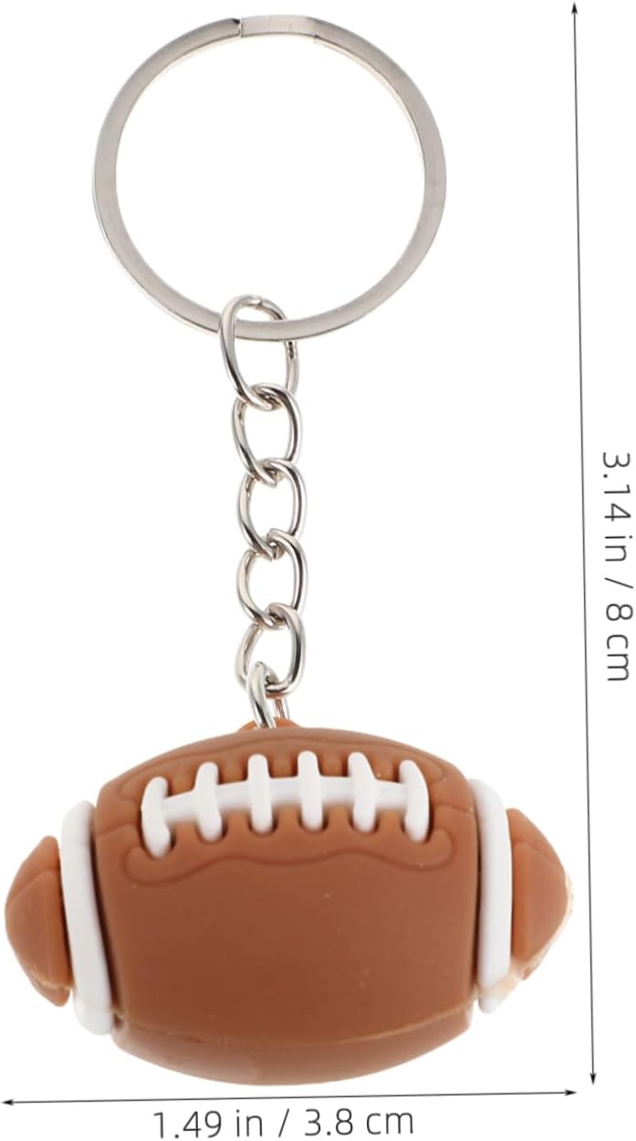 2PCS Mini Sports Balls Football Keychain for Boys