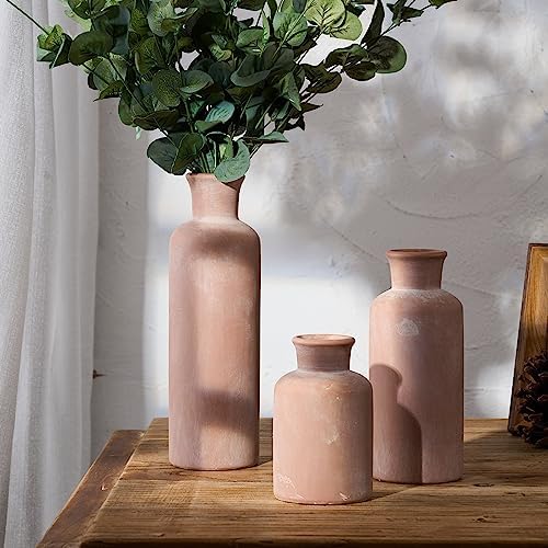 LUKA Ceramic Vase Set of 3 for Home Decor