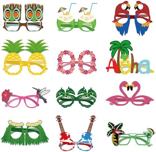 Jerify Funny Luau Party Sunglasses Set 24 Pieces