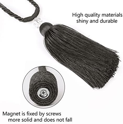 BEL AVENIR Magnetic Curtain Holdbacks Tassel
