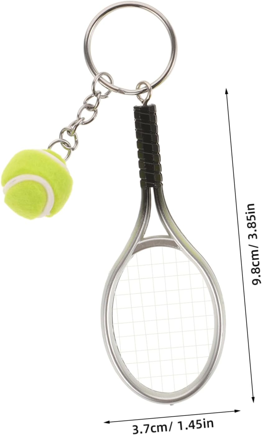 Didiseaon 2 Pcs Tennis Racket Keychains for Boys Party Favors
