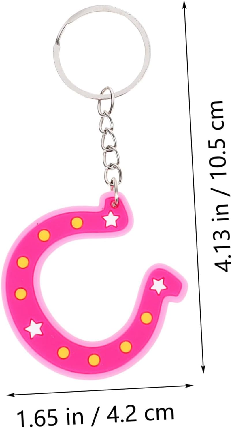 Ciieeo 15pcs Cowgirl Themed PVC Keychains for Girls Christmas Party Favors