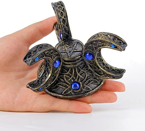 Wisifayardin Neopagan Triple Moon Scrying Glass Stand