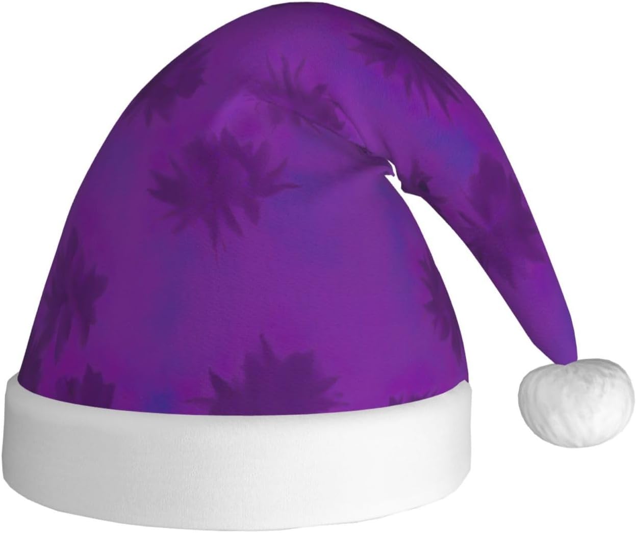 QinZheng Purple Haze04 Print Santa Hat for Women