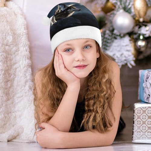 NWGHM Santa Hat Wolves In The Moonlight Xmas Party Headwear