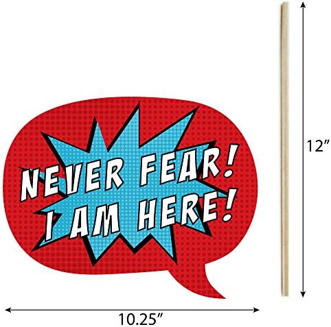 Funny BAM Superhero Photo Booth Props Kit 10 Piece
