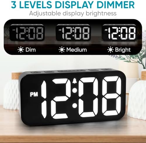Westclox Digital Alarm Clock with RGB Display
