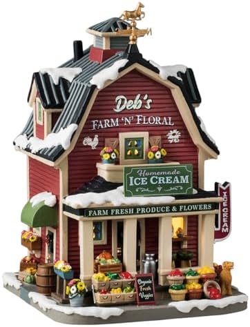 Lemax Debs Farm n Floral Lighted Building