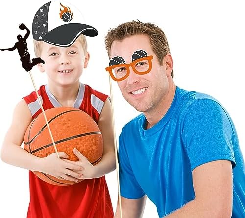 Basketball Themed Photo Booth Props Set 25pcs for Parties