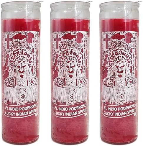 Lucky Indian Spirit 7 Day Candle 3-Pack