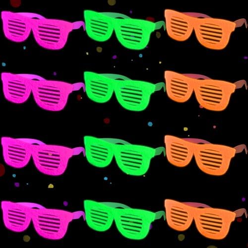 Mega-L 12 Pcs Glow in The Dark Glasses Party Favors