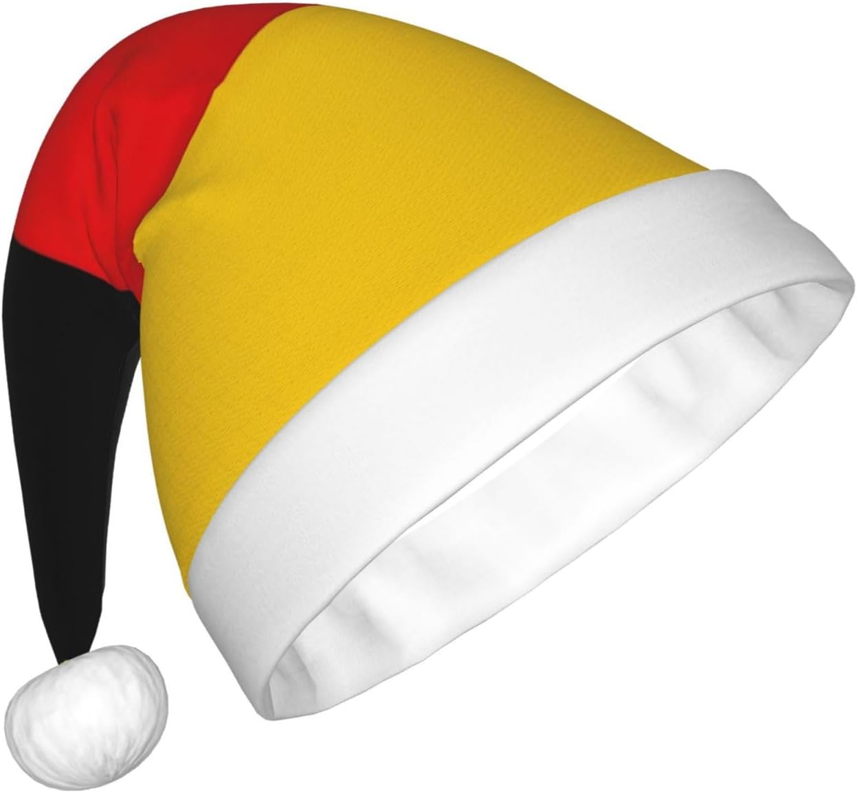 QinZheng Germany Flag Print Santa Hat for Women