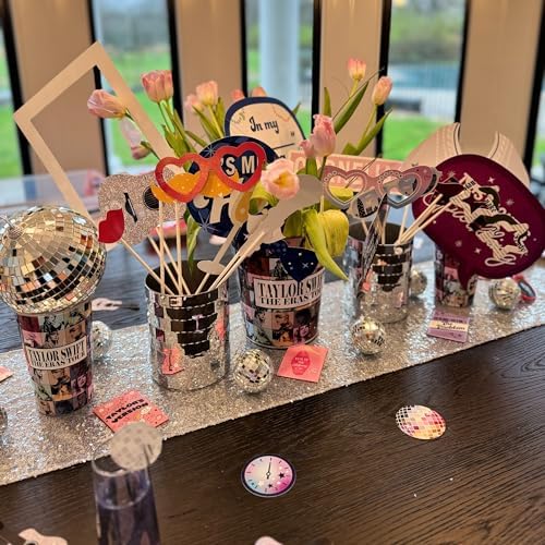 Big Dot of Happiness Party Era Photo Booth Props - 20 Ct