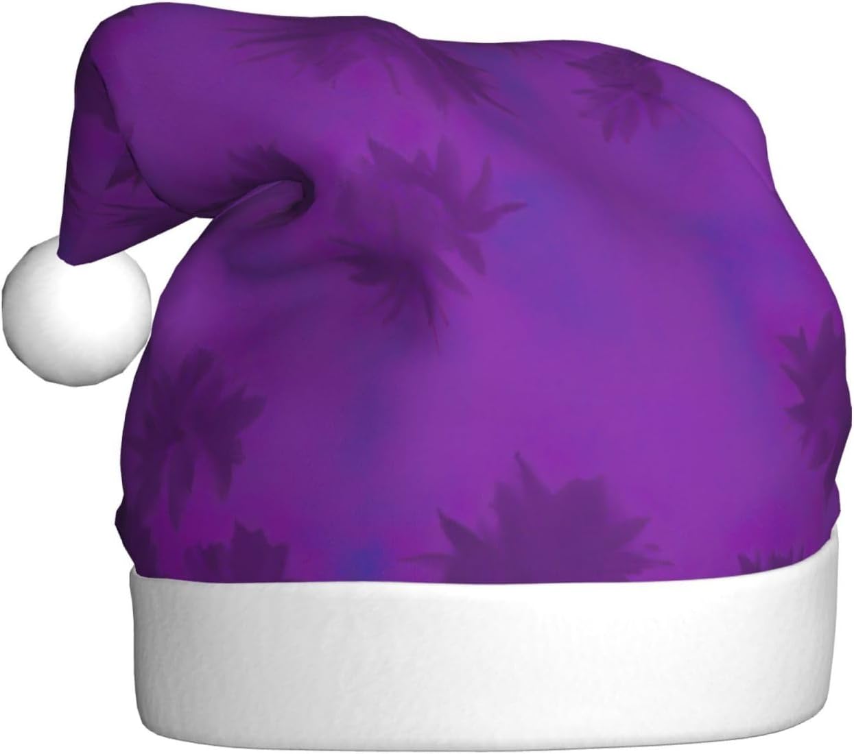 QinZheng Purple Haze04 Print Santa Hat for Women
