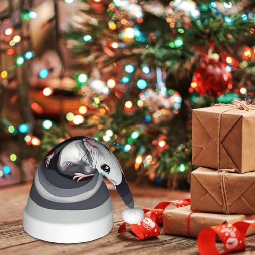 Christmas Hat Mouse in the Hole Plush Santa Headwear for Kids