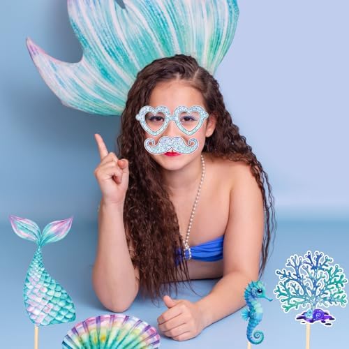 Under The Sea Party Decorations Photo Booth Props Mermaid Theme