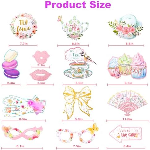 Mity Rain 14 Pcs Tea Party Decorations