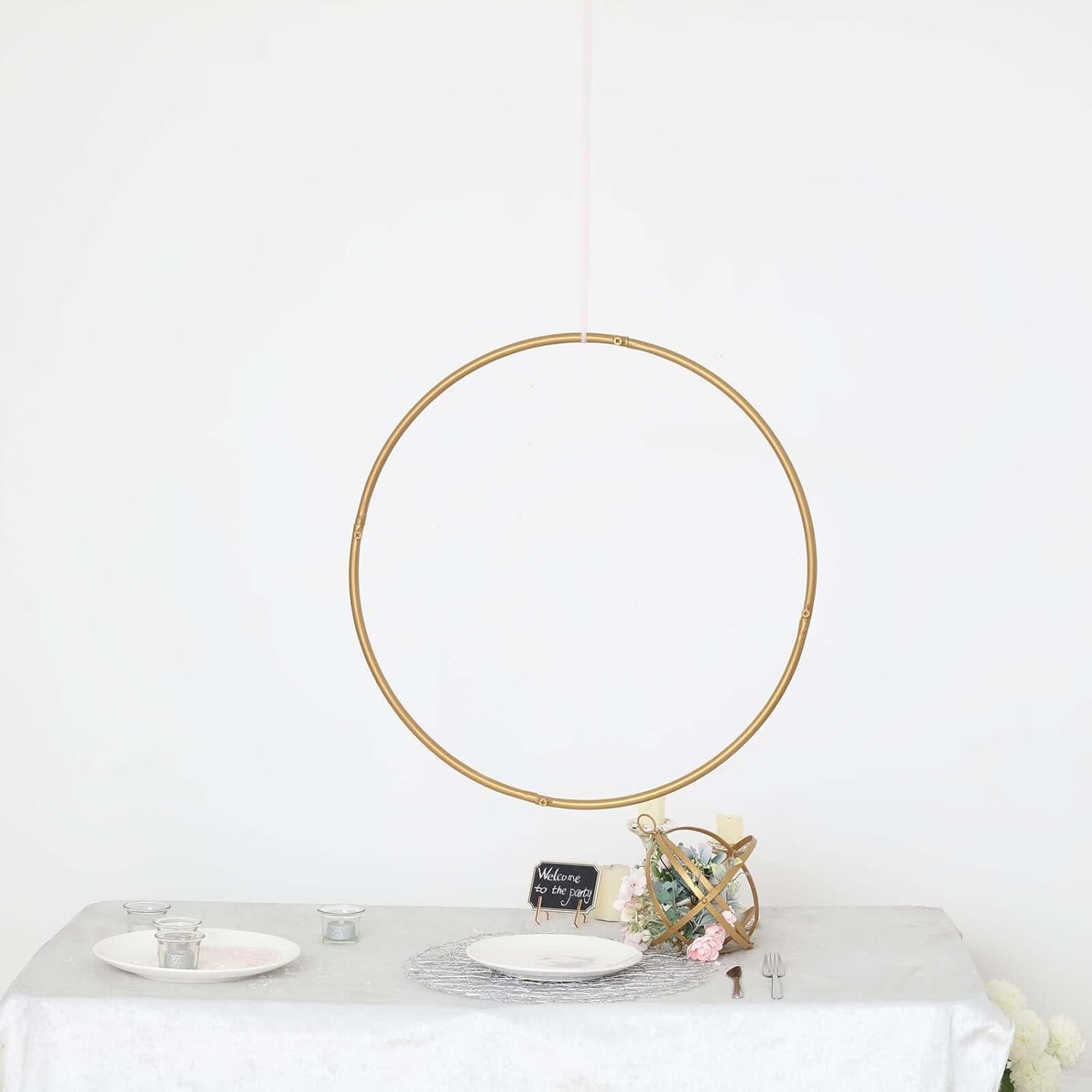 Efavormart 24 Inch Gold Metal Wreath Hoop Rings