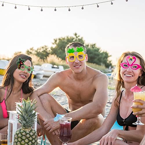 Jerify Funny Luau Party Sunglasses Set 24 Pieces