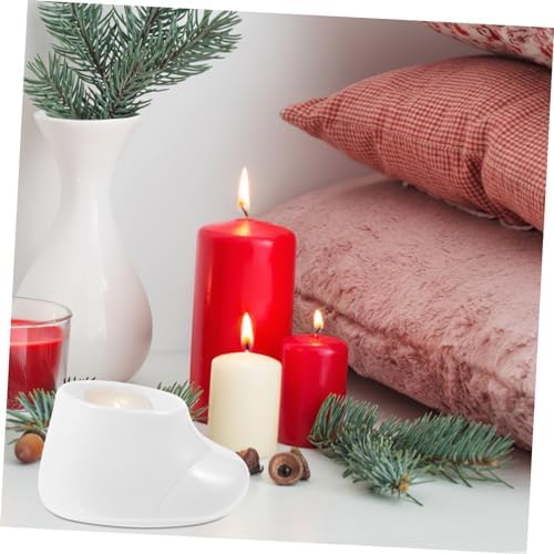 Christmas Boots Candle Holder for Holiday Decor