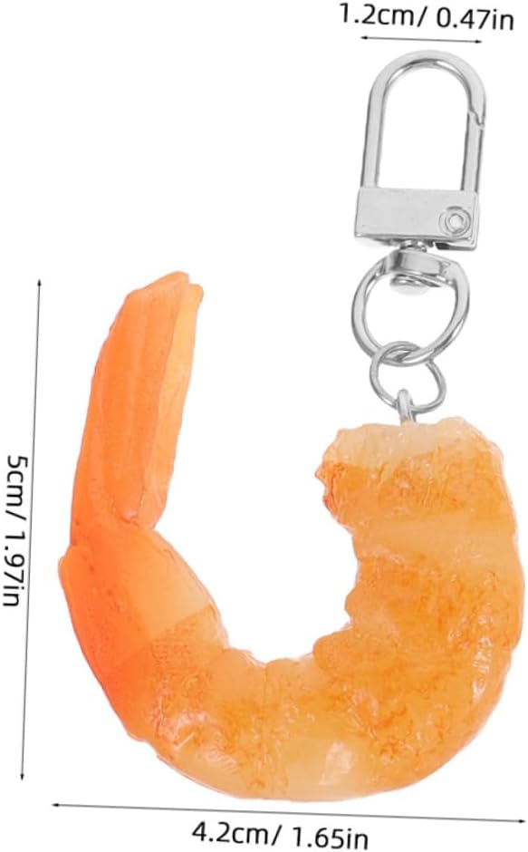 Ciieeo 5Pcs Cute Crawfish Keychain Party Favors