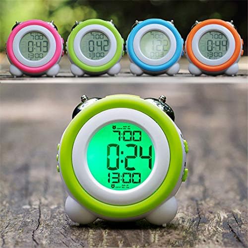 Gerrit Mechanical Double Bell Alarm Clock with LCD Display