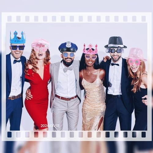 18 Pcs Fun Photo Booth Props Set for Adults
