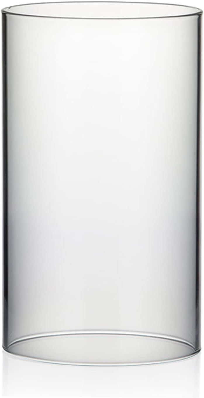 WGVI Hurricane Candle Holder Sleeve Clear Glass Cylinder 47 Wide 8 Tall