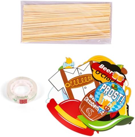 90shine 55 Ct Oktoberfest Photo Booth Props German Theme Decorations