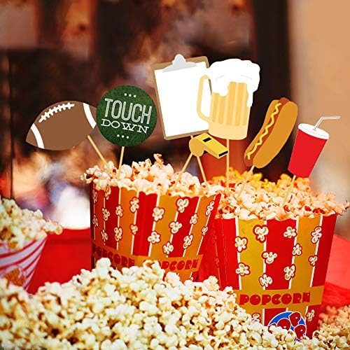 Football Photo Booth Props Kit - 17 Piece Set
