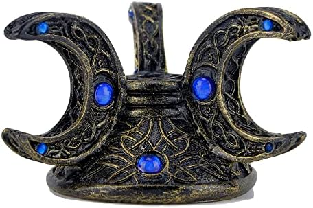 Wisifayardin Neopagan Triple Moon Scrying Glass Stand