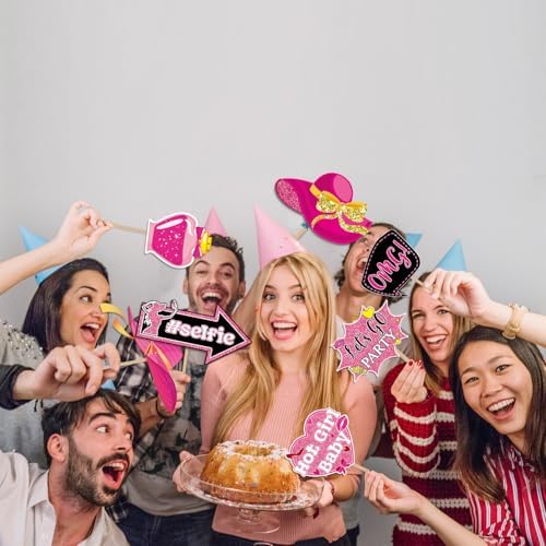 Hot Pink Girls Birthday Photo Booth Props
