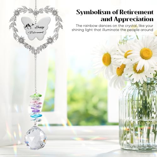 Retirement Gift Sun Catcher Crystal Prism
