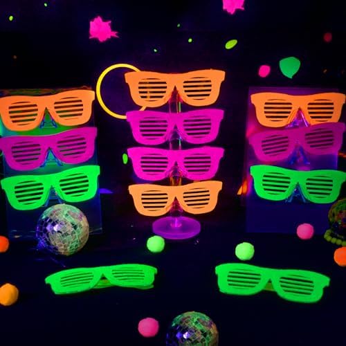Mega-L 12 Pcs Glow in The Dark Glasses Party Favors