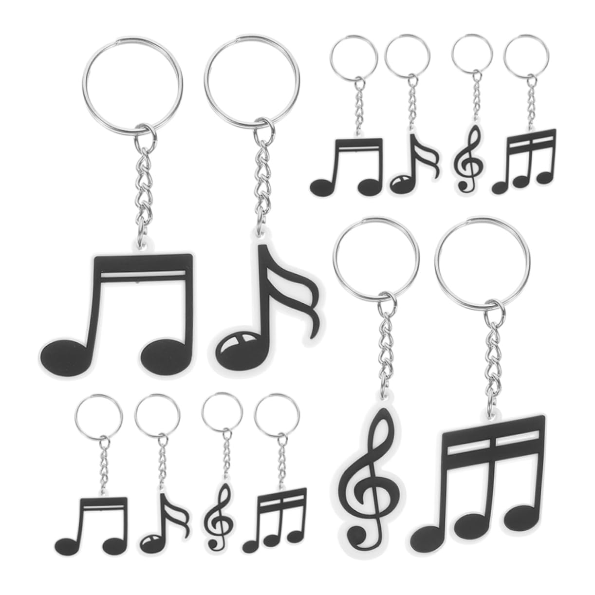 DECHOUS 12pcs Music Note Keychains for Retro Party Favors