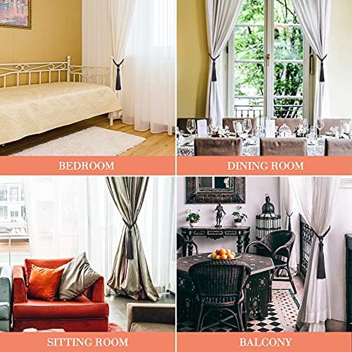 NICEEC 4 Pack Decorative Curtain Holdbacks