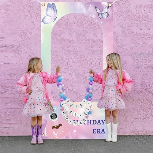 Super Star Music Themed Photo Booth Background for Girls Birthday Parties