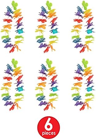 Beistle 6-Piece Rainbow Floral Headband Set 20 Inch
