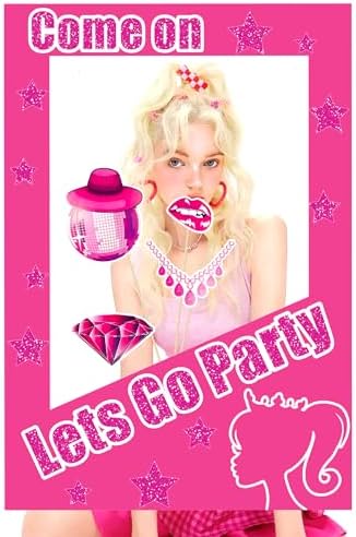 JeVenis 15 Pcs Lets Go Party Photo Booth Props Set