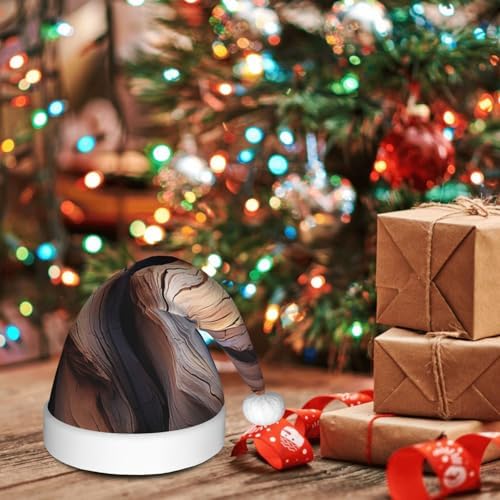 QINZHENG Christmas Santa Hat with Tree Camo Print