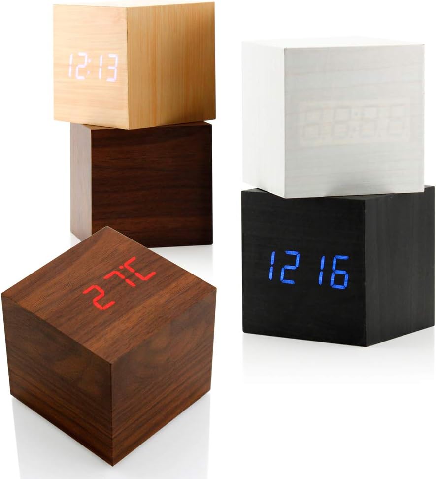 Gearonic Digital Alarm Clock with USB LED Light and Charger