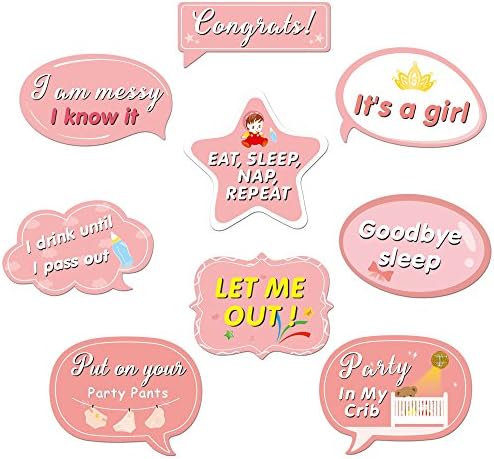Its a Girl Photo Booth Props 53 Count