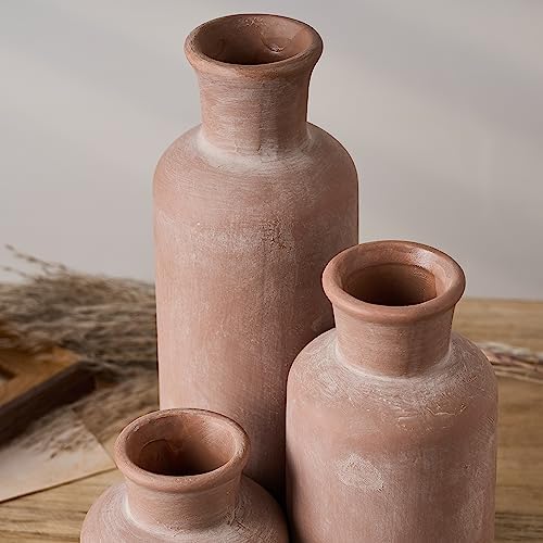 LUKA Ceramic Vase Set of 3 for Home Decor