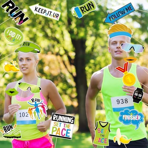 FOZEE Running Photo Booth Props 20Pcs