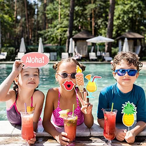 KatchOn Luau Photo Booth Prop Frame 28x23 Inch