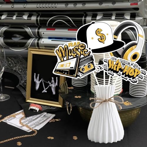 Cheereveal Hip Hop Photo Booth Props 24 Pieces